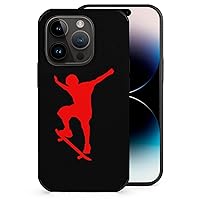 Street Skateboard Boy Compatible with iPhone 14 Pro Phone Case Covers Soft Anti-Scratch Microfiber Protective Shell
