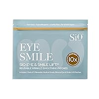 SiO Beauty Eye and Smile Lift Anti-Wrinkle Patches 4 Week Supply - Overnight Under Eye Mask Pads For Dark Circles - Silicone Skin Treatment For Wrinkles