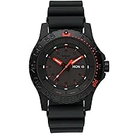 Red Combat, Rubber Strap, Black/Red, 45mm, 104148
