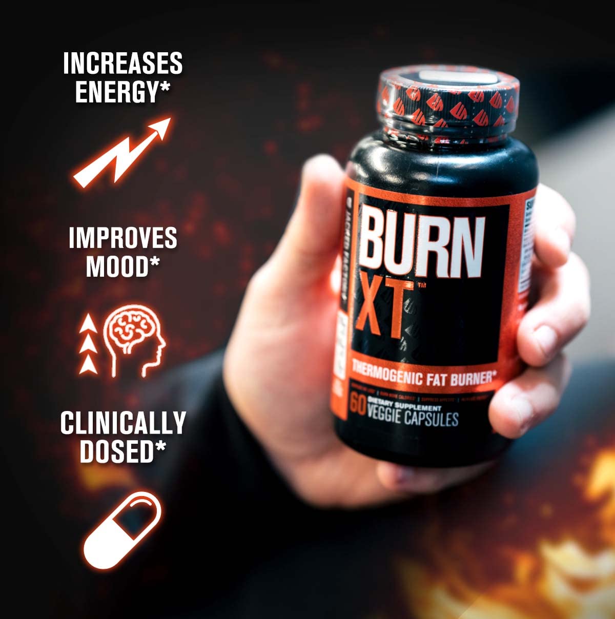 Jacked Factory Burn XT Thermogenic Fat Burner & Lean PM Nighttime Weight Loss Supplement for Men & Women 120 Veggie Diet Pills