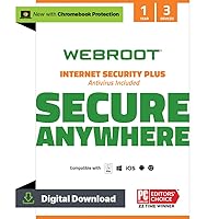 Webroot Internet Security Plus | Antivirus Software 2024 | 3 Device | 1 Year Download for PC/Mac/Chromebook/Android/IOS + Password Manager Webroot Internet Security Plus | Antivirus Software 2024 | 3 Device | 1 Year Download for PC/Mac/Chromebook/Android/IOS + Password Manager Download PC/Mac Keycard (PC/Mac) Subscription (PC/Mac)