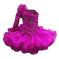 Little Baby Girls' One Shoulder LaceToddler Newborn First Pageant Infant Cupcake Dresses