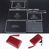 WUTA Original Design Lady Zipper Clutch Acrylic Leather Template Handmade Worker Purse Pattern Model for DIY Wallets Purse WT839