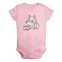 Little Wolf Novelty Rompers, Newborn Baby Bodysuits, Infant Cute Jumpsuits, 0-24 Months Babies One-Piece Outfits