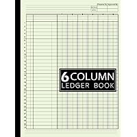 6 Column Ledger Book: Simple Six Column for Bookkeeping and Accounting | Log Book for Small Business and Personal Use: Beige Cover