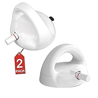 Grab Bars for Bathtubs and Showers, Removable Showers Handles with Suction Warning Design & Oversized Suction Cups, Safety Bathroom Grab Bar Handicap Shower Grab Bar for Seniors Elderly (2 Pack)