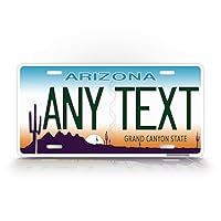 SignsAndTagsOnline Custom Arizona State License Plate AZ Cactus Auto Tag Official Replica Any Text! Personalized Sign