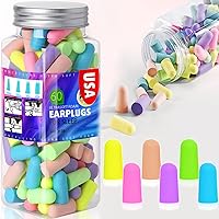 Earplugs for Sleeping Noise Cancelling, Ultrasoft Foam Ear Plugs for Snoring Blocking, Shooting, Concert, Work - 100% Helpful for Sleep - 60 Pairs (120 Pcs)