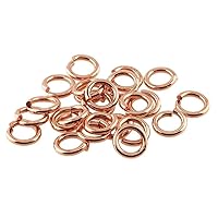 18 Ga Bare Solid Copper Open Jump Ring Pack of 500 (4 MM - O/D)