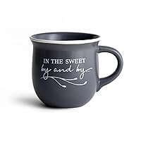 DaySpring Sweet Mug-14oz Inspirational Ceramic Mug, 14 oz, Gray