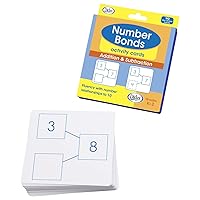 Didax - 211733 Number Bonds Activity Cards, Addition and Subtraction White Medium