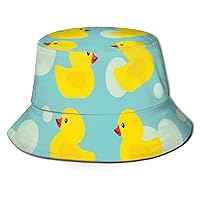 Hats for Men Outdoors Bucket Hat Fish Cap Men Wide Brim Sun Hat, Rubber Ducky