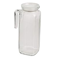 Glass Frigoverre Jug with Airtight Lid 33.75oz, Set of 1, Frosted