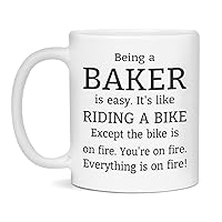Baker Mugs, Funny Baker Saying, Gift, 11-Ounce White