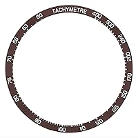 Ewatchparts BEZEL INSERT COMPATIBLE WITH 43MM TAG HEUER CARRERA CV2A12.BA0796 AUTO CHRONOGRAPH BROWN