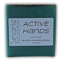 Exfoliating Orange & Birch Hand Soap for Mechanics and Gardeners - Natural Pumice & Walnut Scrub Soaps
