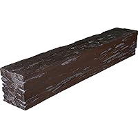Ekena Millwork MANUPC04X04X60BM Pecky Cypress Faux Wood Fireplace Mantel, 4