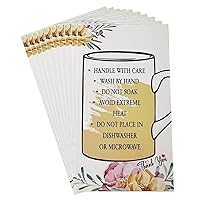 200 Pieces Tumbler Care Instructions Cards, Cup Mug Care Instructions Cards
