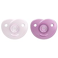 Philips AVENT Soothie Heart pacifier 3-18m, pink/light pink, 2 pack, SCF099/12
