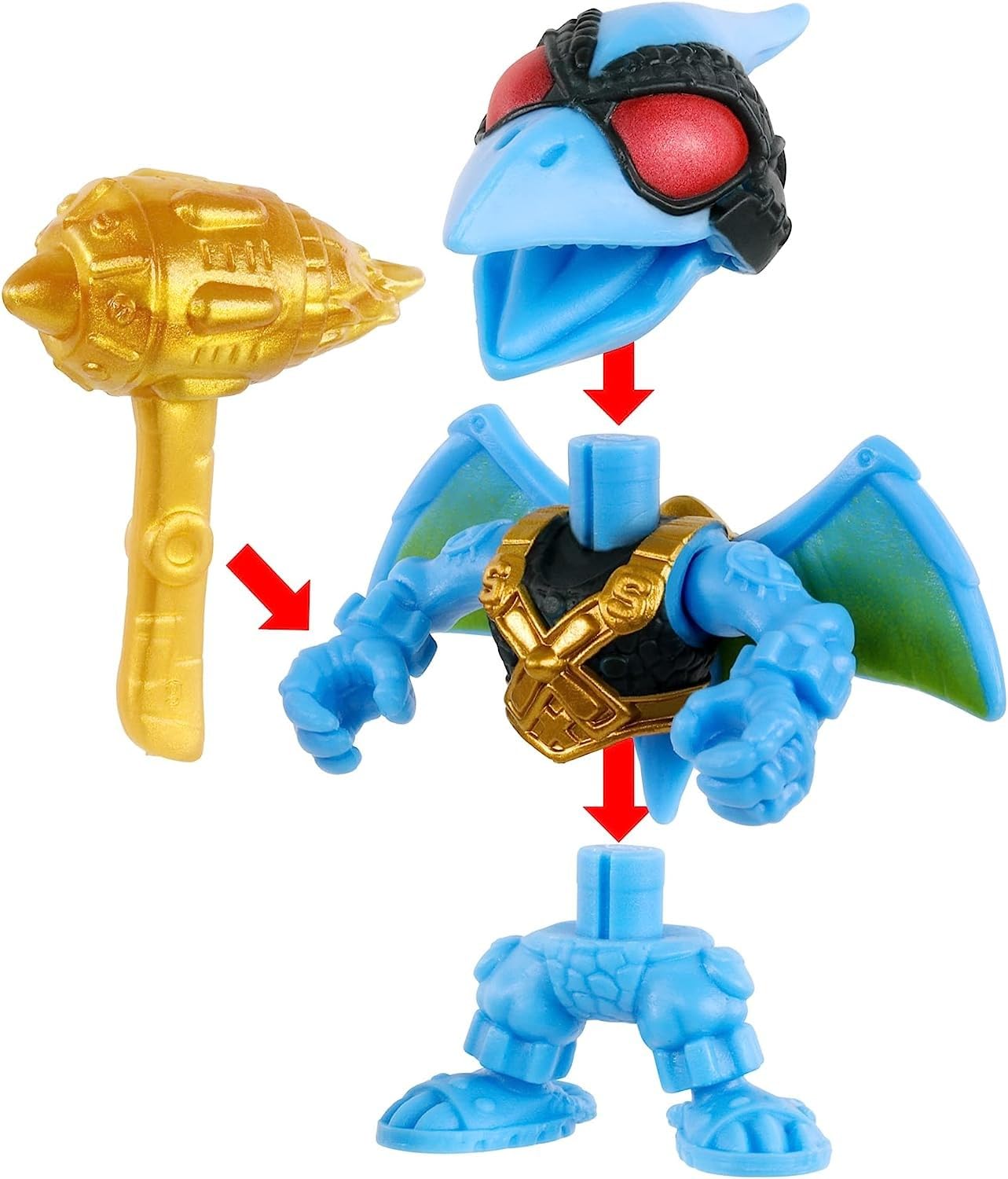 Treasure X Dino Gold Armored Egg. Break The Egg. Squeeze The Ooze Out. Smash The Fossil to Find The Treasure. Then Build The Dino and Display. Styles May Vary