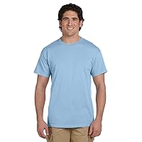 Gildan Men's Dryblend Moisture Wicking T-Shirt, Light Blue, 4XL