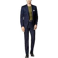 Calvin Klein Mens Flannel Two Button Formal Suit