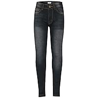 A2Z 4 Kids Faded Black Denim Jeans Comfort Stretch Skinny Pants Trousers Lightweight Trendy Summer Boys Age 5-13 Years