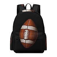Football Backpack Printed Laptop Backpack Casual Shoulder Bag Business Bags for Women Men