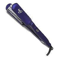 Titanium Gator Digital Flat Iron, 1-1/4 Inch, Straighten, Curl, or Flip Hair, Heats up to 450°F, Digital Display, Dual Voltage