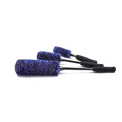  Car Wheel Brush Wash Kit - Soft Wool Tire Brush