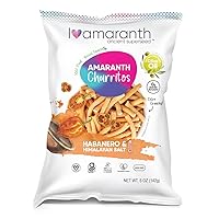 I AM(ARANTH) - I Amaranth Churritos - Habanero with Himalayan Salt, Natural Chips, Healthy Snacks, Vegan Chips Gluten Free Pack 3