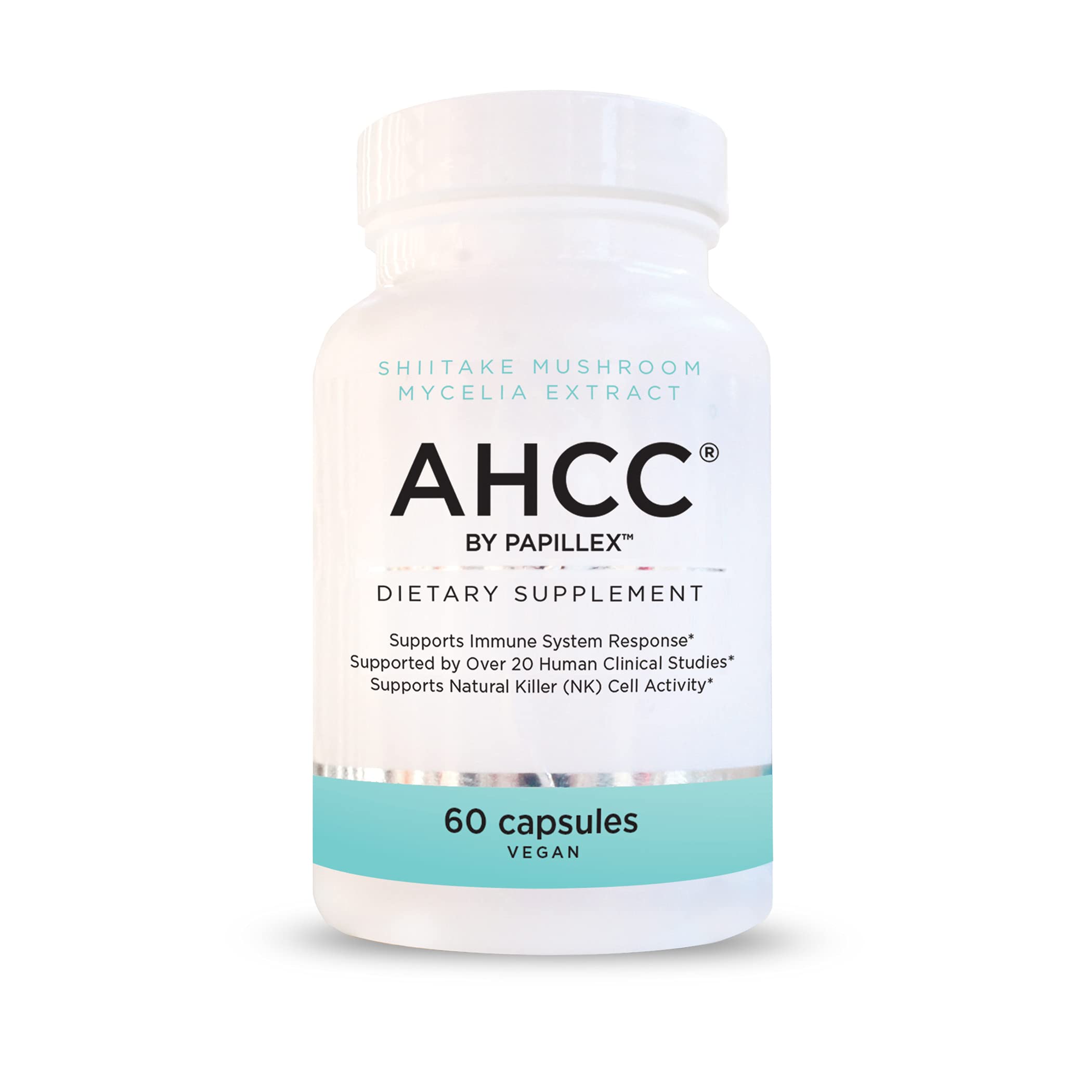 Papillex AHCC Supplement - Maximum Strength -Natural Immune Support Extract - Maintains Natural Killer Cell Activity -20+ Human Research Studies - ...