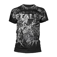 Metallica Official Stoned Justice All Over - Mens T Shirt