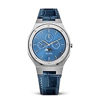 Luxury Fashion Men's Lunar Calendar Mechanical Automatic Self-Wind Day & Night Indicator Sapphire Glass Stainless Steel Waterproof Watch with Date
