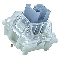 DRAOZA Gateron Silver Pro Switches 3-Pin Prelubricated RGB Dustproof Switches Compatible with MX Computer Gaming Mechanical Keyboard (108 Pieces Silver)