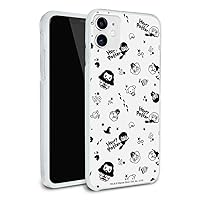 Harry Potter Black and White Chibi Pattern Protective Slim Fit Hybrid Rubber Bumper Case Fits Apple iPhone 8, 8 Plus, X, 11, 11 Pro,11 Pro Max