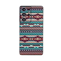 MightySkins Carbon Fiber Skin Compatible with Samsung Galaxy S21 Ultra - Southwest Stripes | Protective, Durable Textured Carbon Fiber Finish | Easy to Apply | Made in The USA
