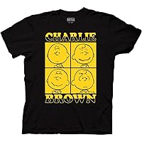 Ripple Junction Peanuts Pop Art Charlie Brown Retro Cartoon Adult T-Shirt