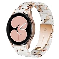 Band Compatible with Samsung Galaxy watch 6/6 Classic/Galaxy Watch 5/5 Pro / 4/4 Classic / 3 41mm / Active 2, 20mm Colorful Resin Replacement Strap for Women Men