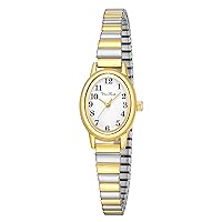 Diaofendi Petite Women's Easy Reader Watch, Analog Women Watch with Stainless Steel Expansion Band, Water Resistant