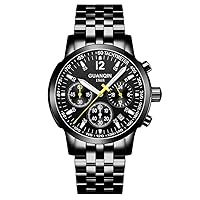 Men Waterproof Quartz Stainless Steel Calendar Luminous Wrist Watch