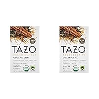 Tea Bags, Black Tea, Regenerative Organic Chai Tea, 16 Count (Pack of 2)