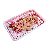 Halloween Fake Gut with Tray Realistic Bloody Scary Artificial Intestine Fake Organs for Haunted House Bar Club Prank Party 1 Piece Fake Gut with Tray