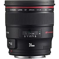 Canon EF 24mm f/1.4L II USM Wide Angle Lens - Fixed - 2750B002 , Black