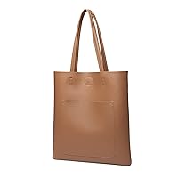 Portjour PT305 Women's Tote Bag, Vertical Type, Fits A4, Recitals, Sub Lightweight, Simple, Elegant, Stylish, PU Leather