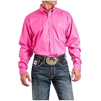 Cinch Men's Classic Fit Long Sleeve Button One Open Pocket Solid Basic