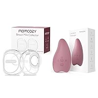 Momcozy Warming Lactation Massager & Momcozy Milk Collector for Breastmilk, 2.5oz/75ml, 2 Pack