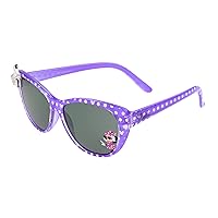 Disney Girls Minnie Kids 1 Cat Eye Sunglasses, Purple/White Polka Dots, 51