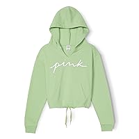 Victoria's Secret PINK Fleece Cropped Cinched Campus Hoodie (XS-XXL)