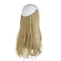 Long Curling Hair Extensions Invisible Secret Wire One Piece Hair Extension Sexy Wavy Hair Wig Heat Resistant Synthetic for Women Cosplay Party Daily Use